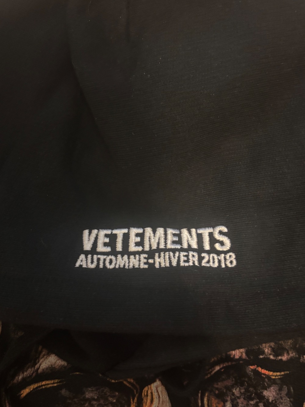 Vetements Misplaced Skull Hoodie