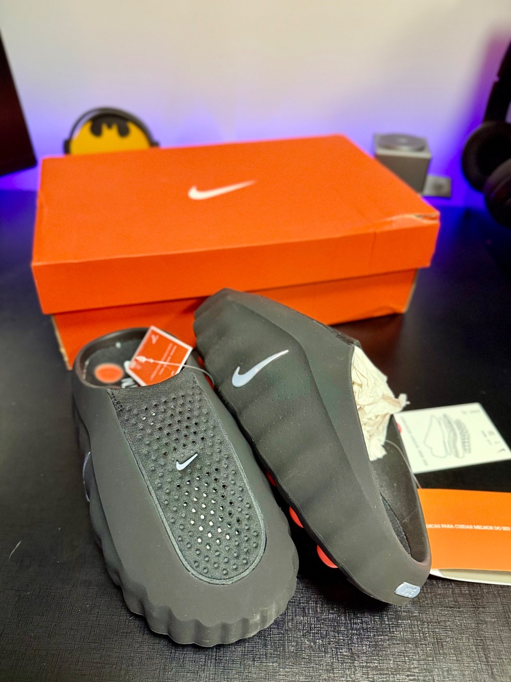Nike Mind 001 Slide Black Chrome — 38, Novo