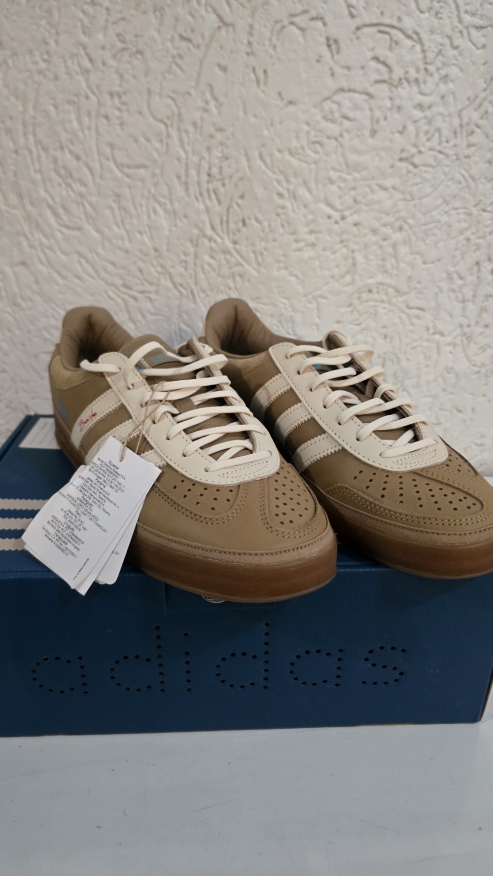 Bad Bunny x adidas Gazelle Indoor Messi Cardboard Cream White