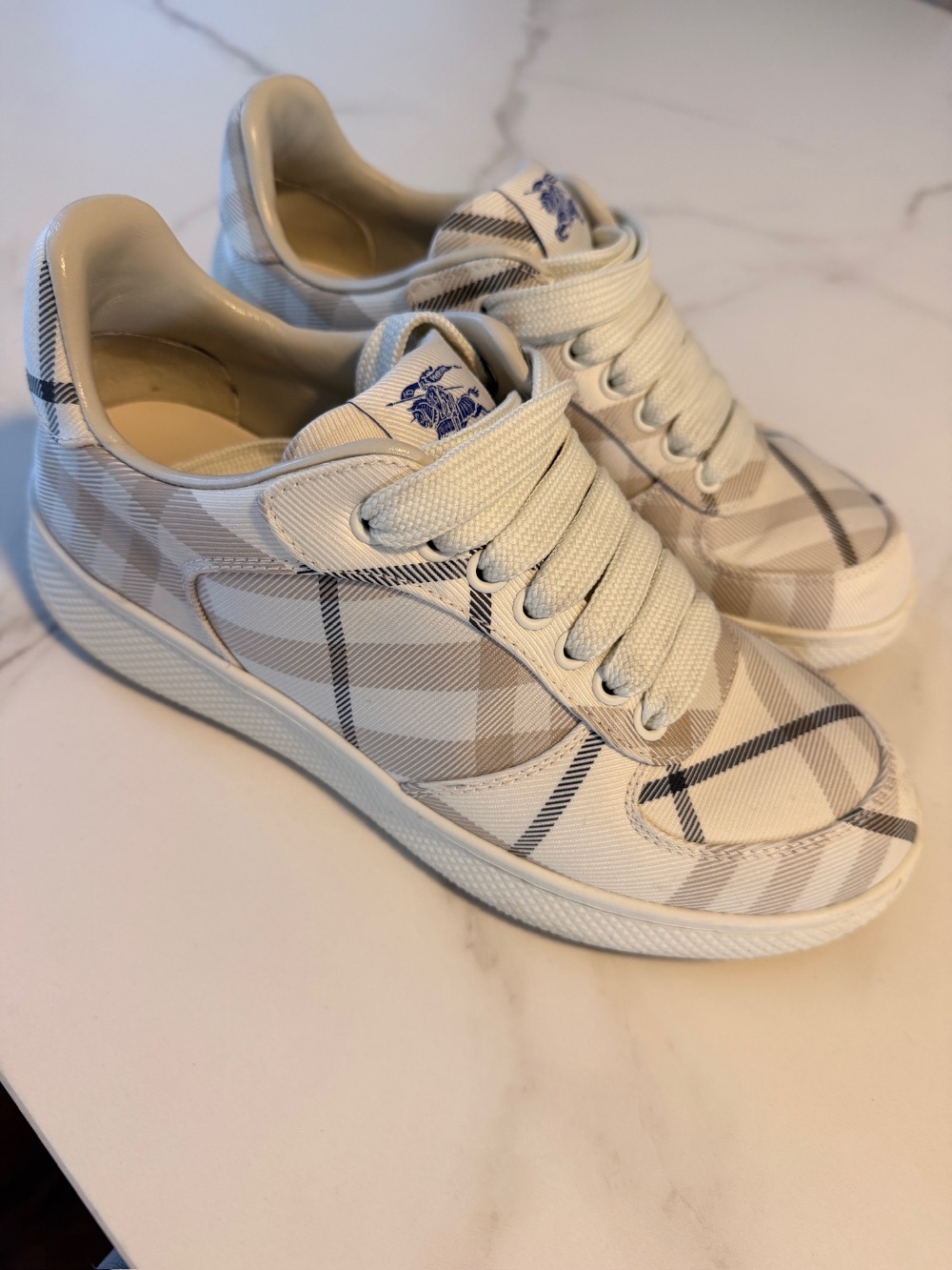 Burberry Vintage Check Cotton Sneakers