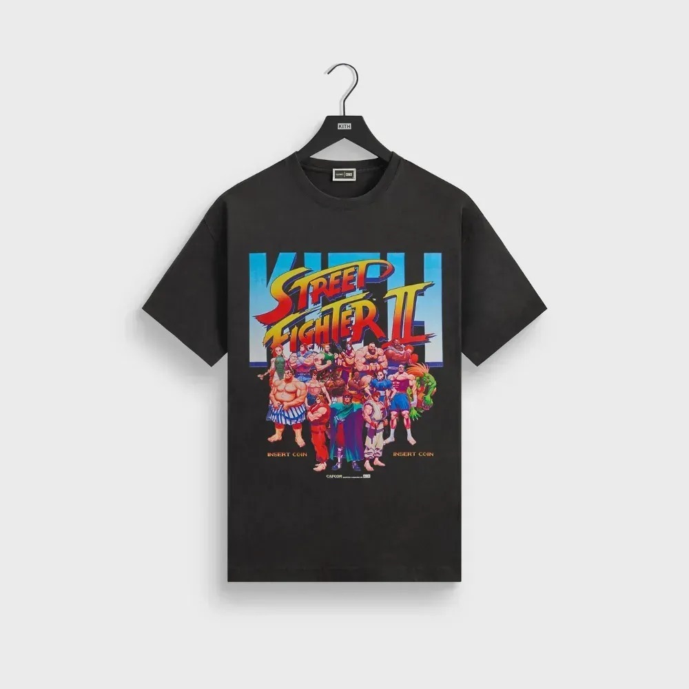 Capcom x Kith Camiseta Super Street Fighter Vintage Black — M / XG, Novo