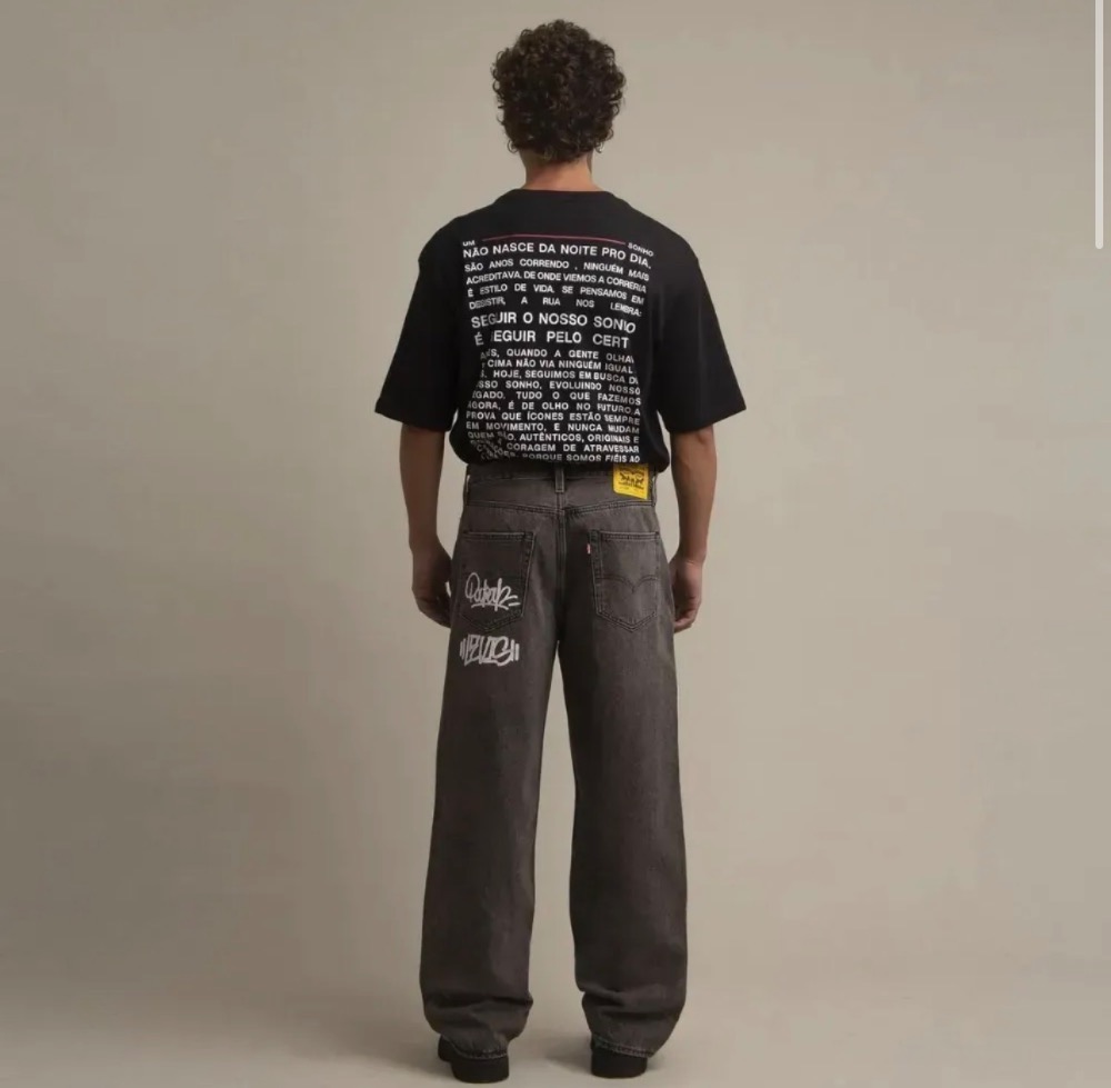 PodPah x Levi's Calça 568 Jeans Stay Loose Preta