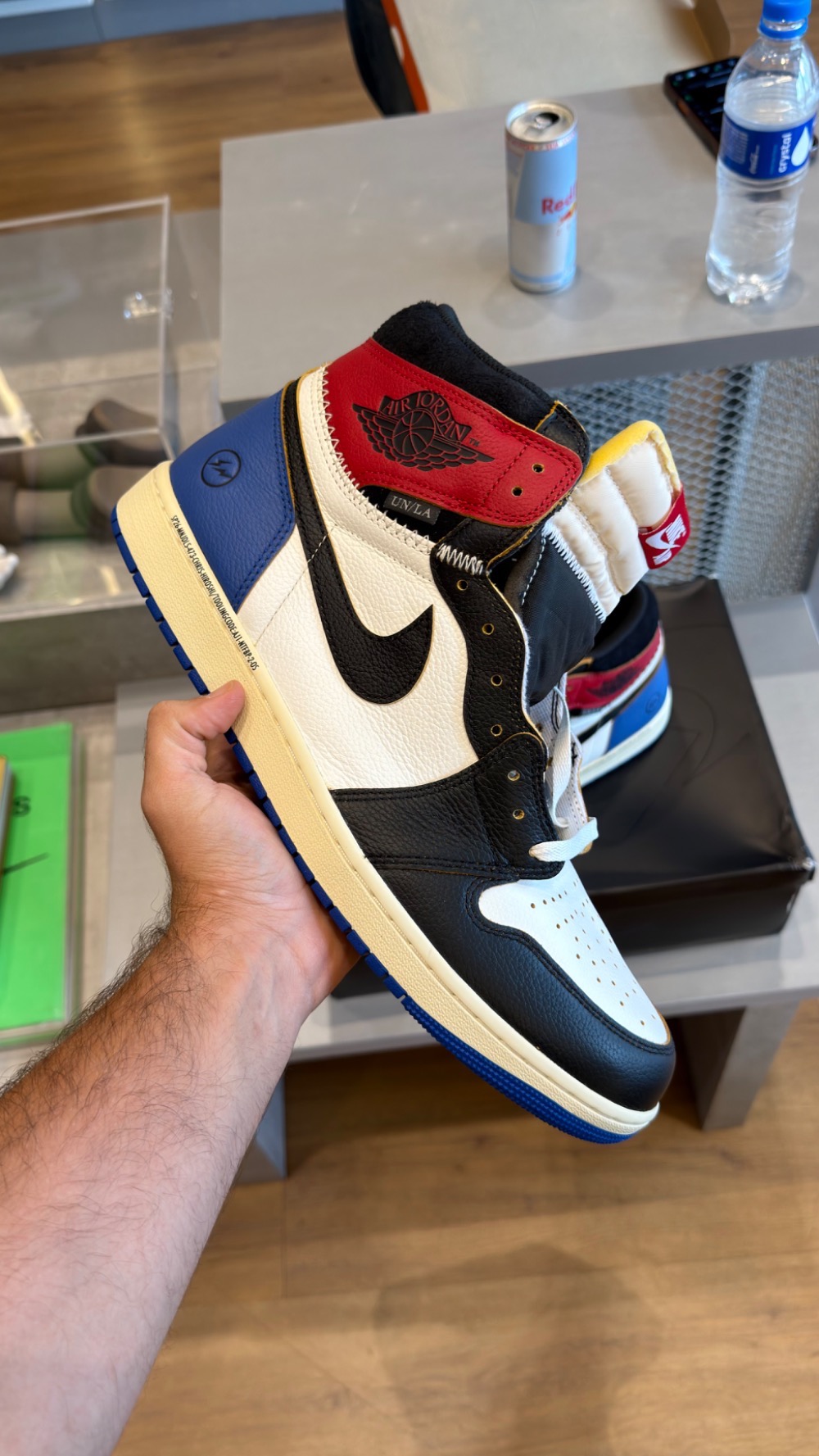 Union LA x Fragment x Air Jordan 1 Retro High OG SP Varsity Red Sport Royal — 47, Novo