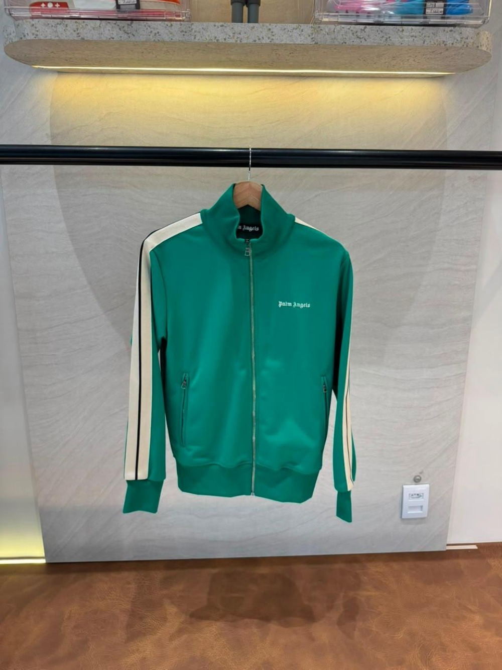 Jaqueta Palm Angels Classic Logo Track Jacket Forest Green