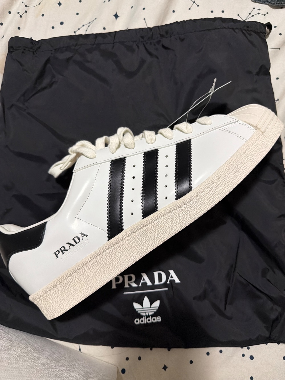 Prada x Adidas Superstar White Black
