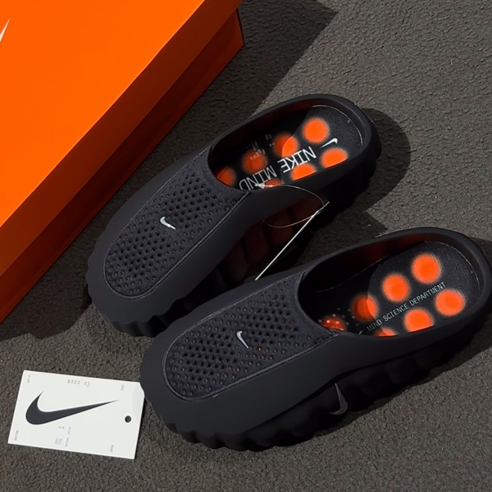 Nike Mind 001 Slide Black Chrome