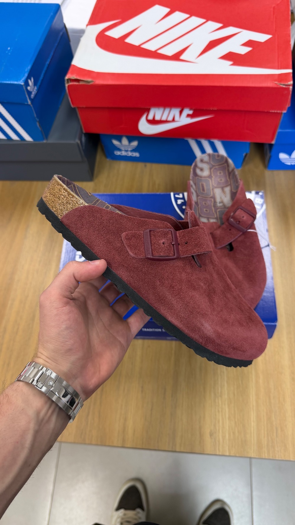 Birkenstock Boston Red