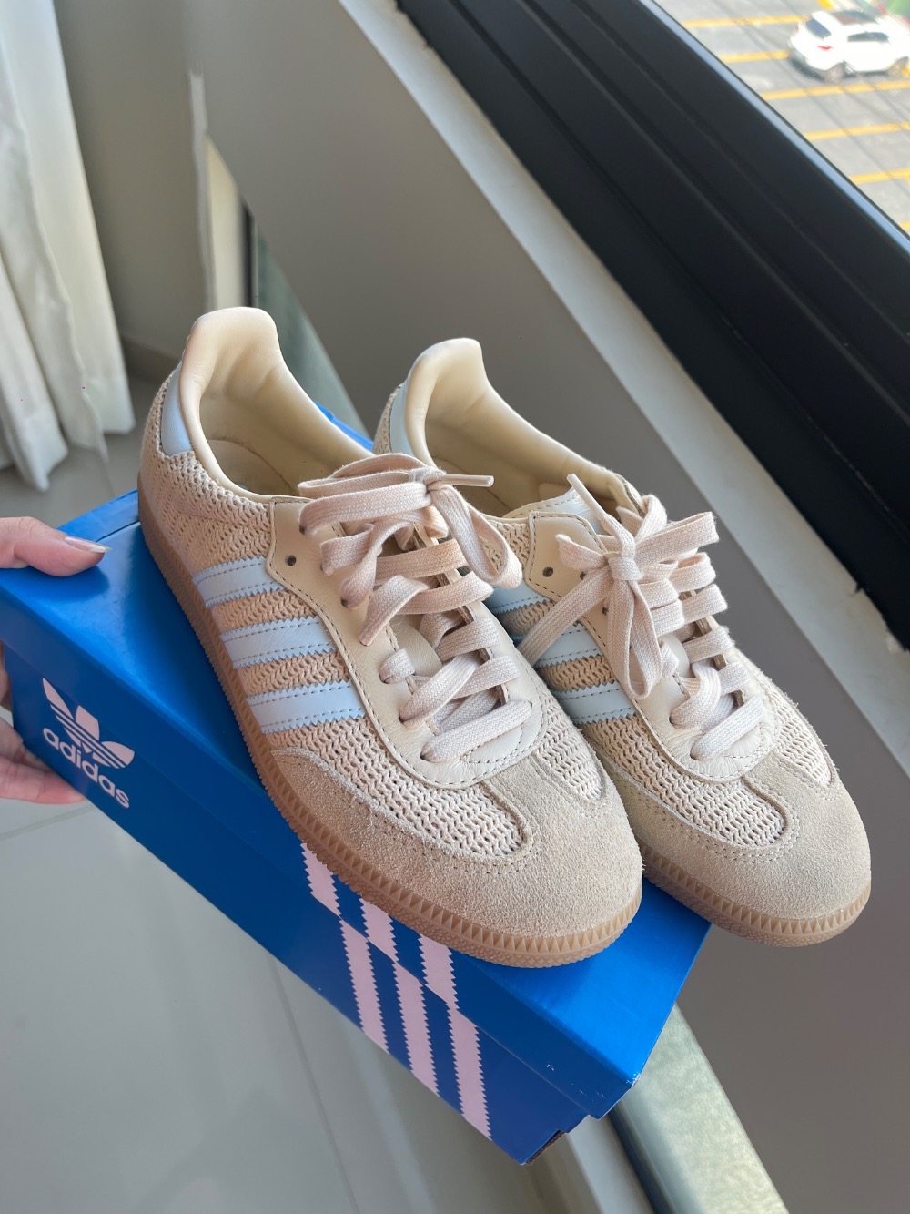 adidas Samba OG Crochet Sand Strata Sky Tint