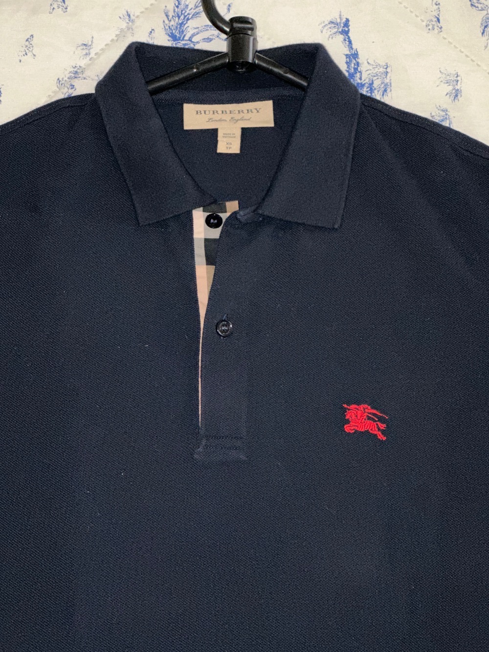 Polo Burberry Azul Marinho