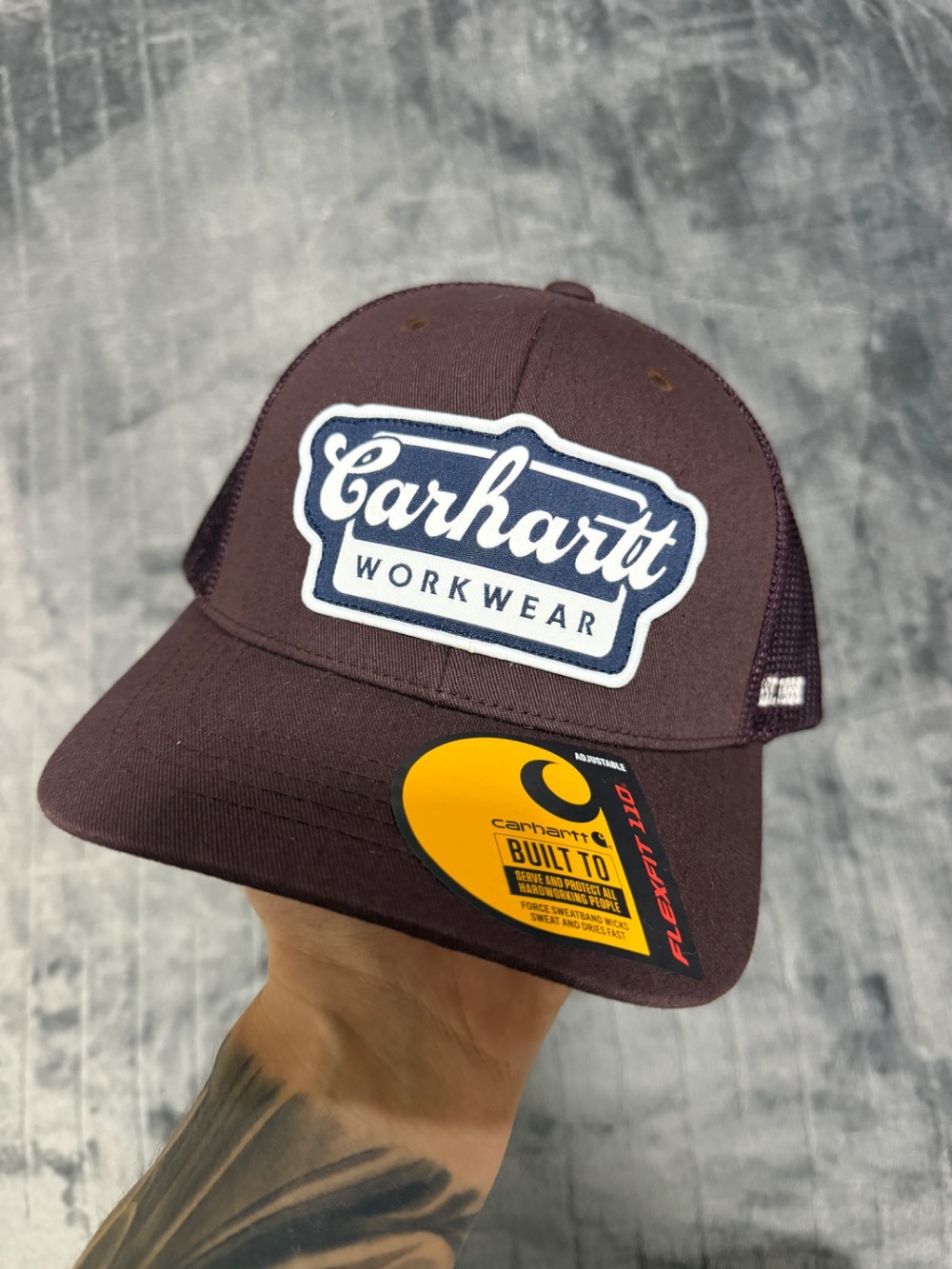 Carhartt Rugged Flex Twill Mesh-Back Script Patch Cap