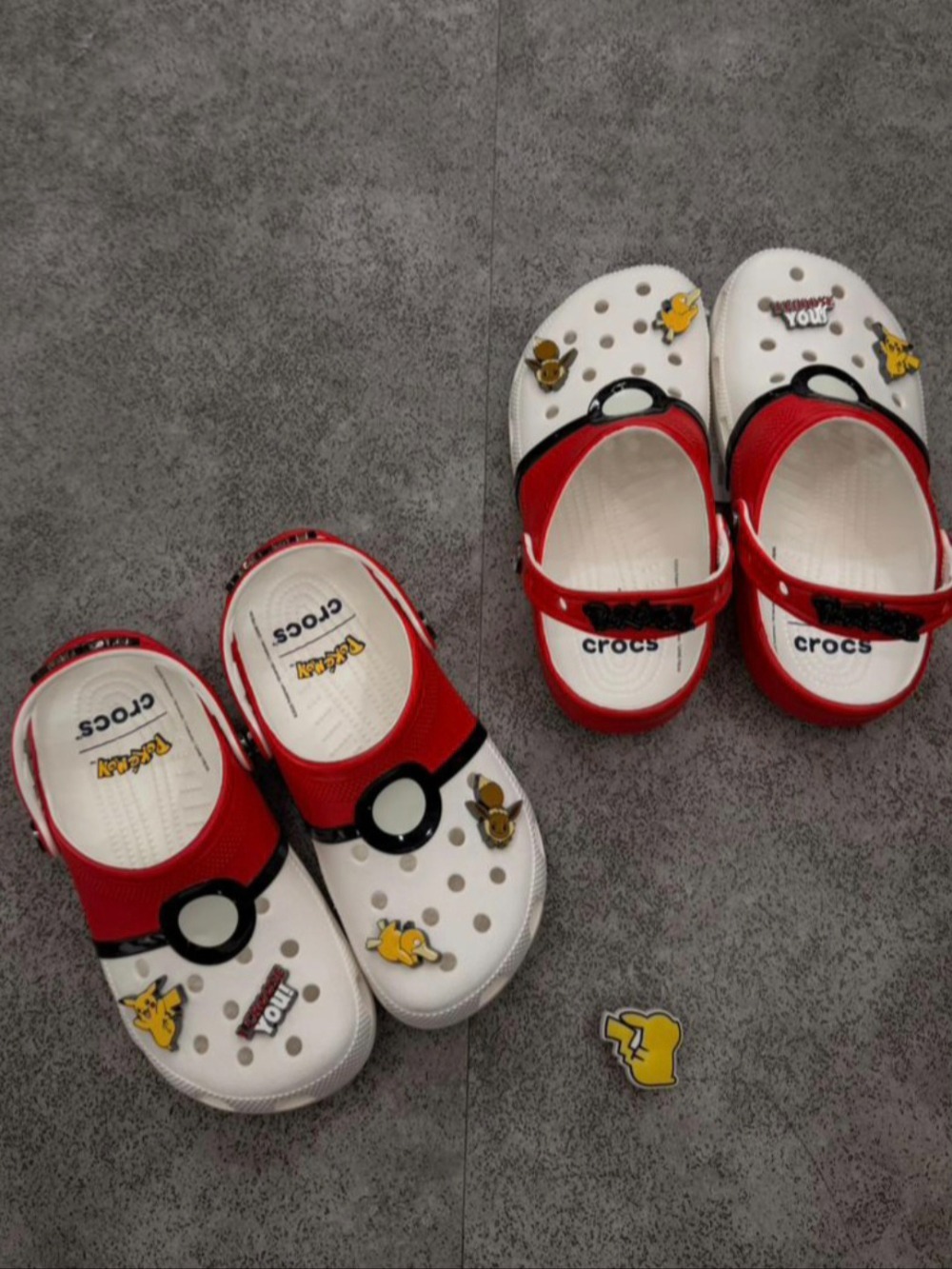 Pokémon x Crocs Poké Ball Classic Clog White Red