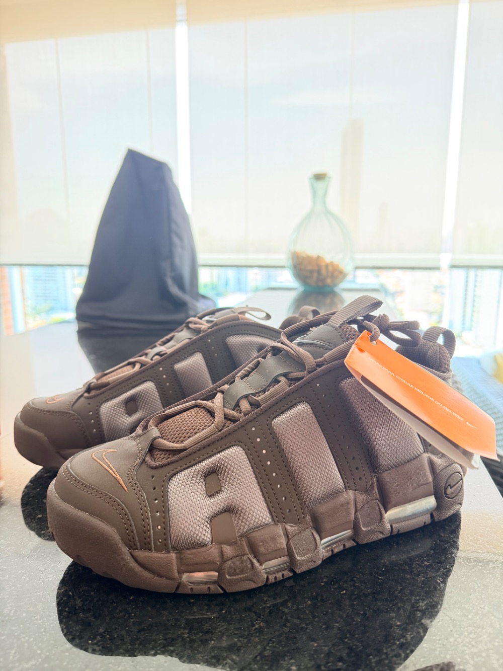 Nike Air More Uptempo Low Baroque Brown Cave Stone