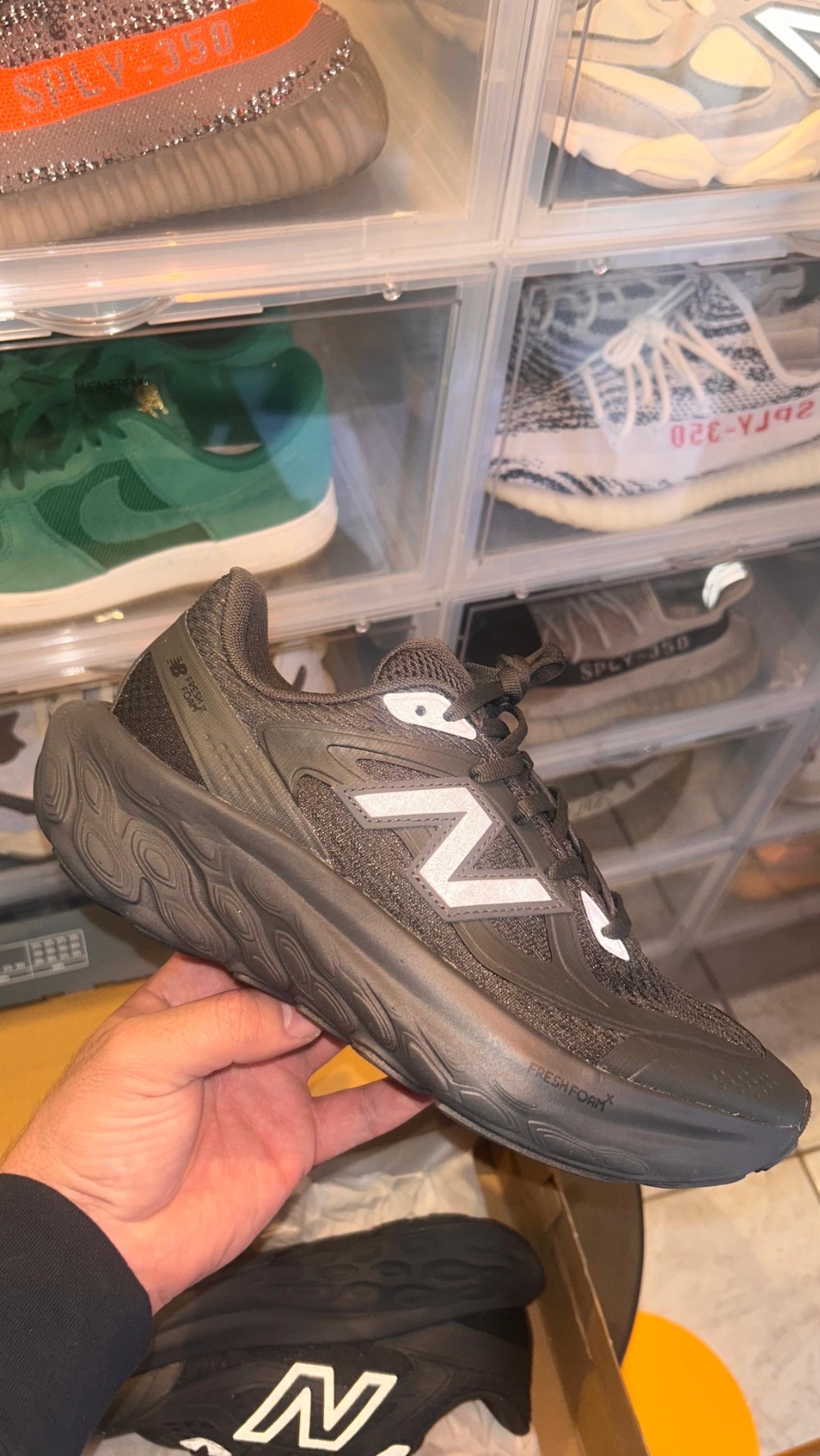 New Balance Fresh Foam Trainer Black Cement Grey