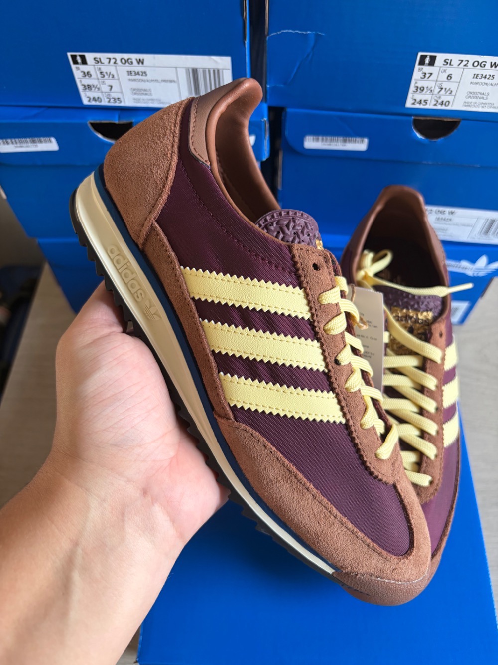 adidas SL 72 OG Maroon Almost Yellow