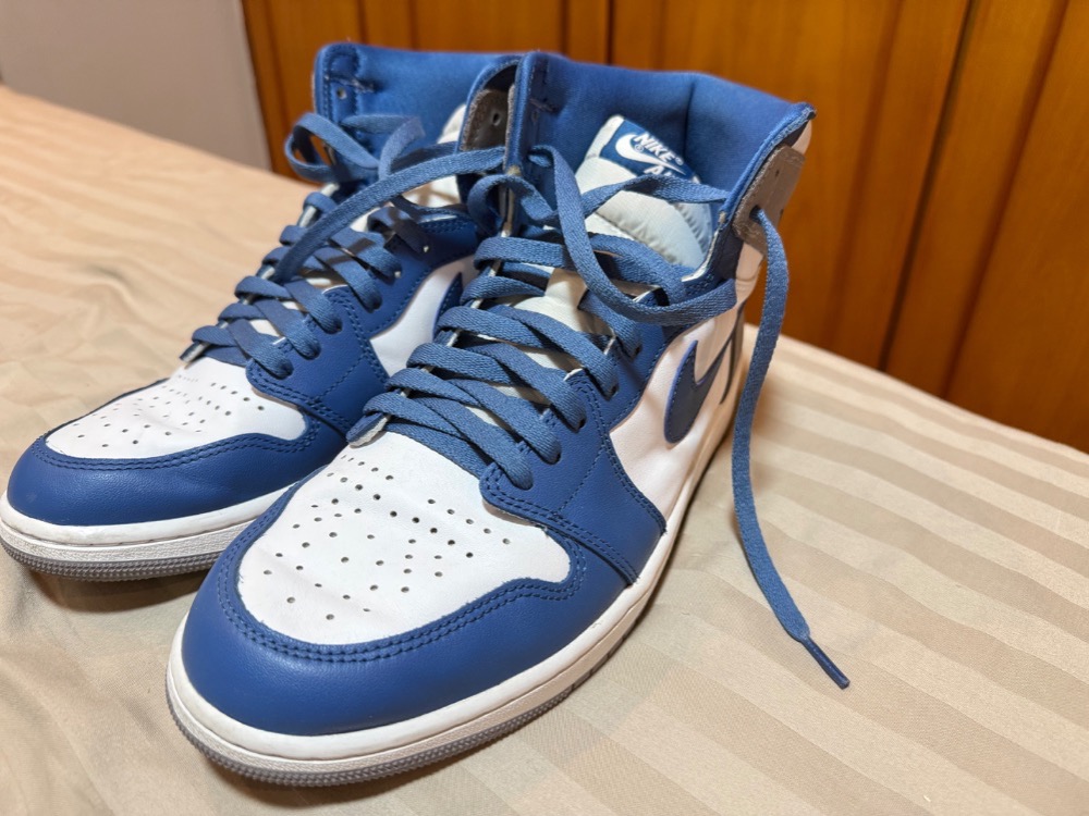 Air Jordan 1 High OG True Blue — 43, Usado