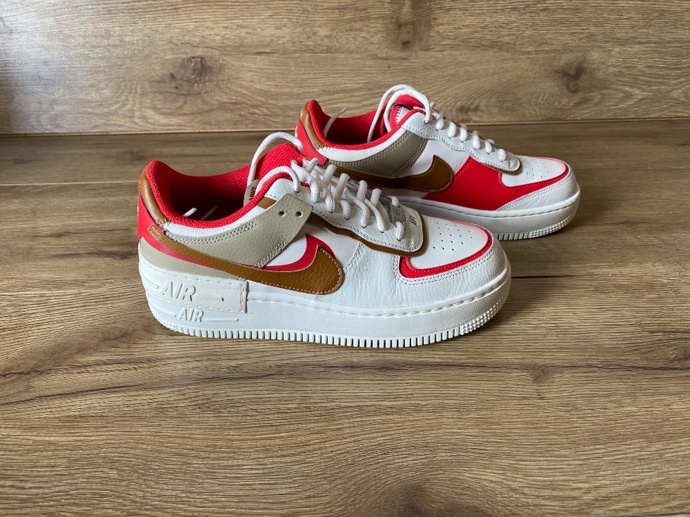 Nike Air Force 1 Low Shadow Phantom Fire Red Khaki