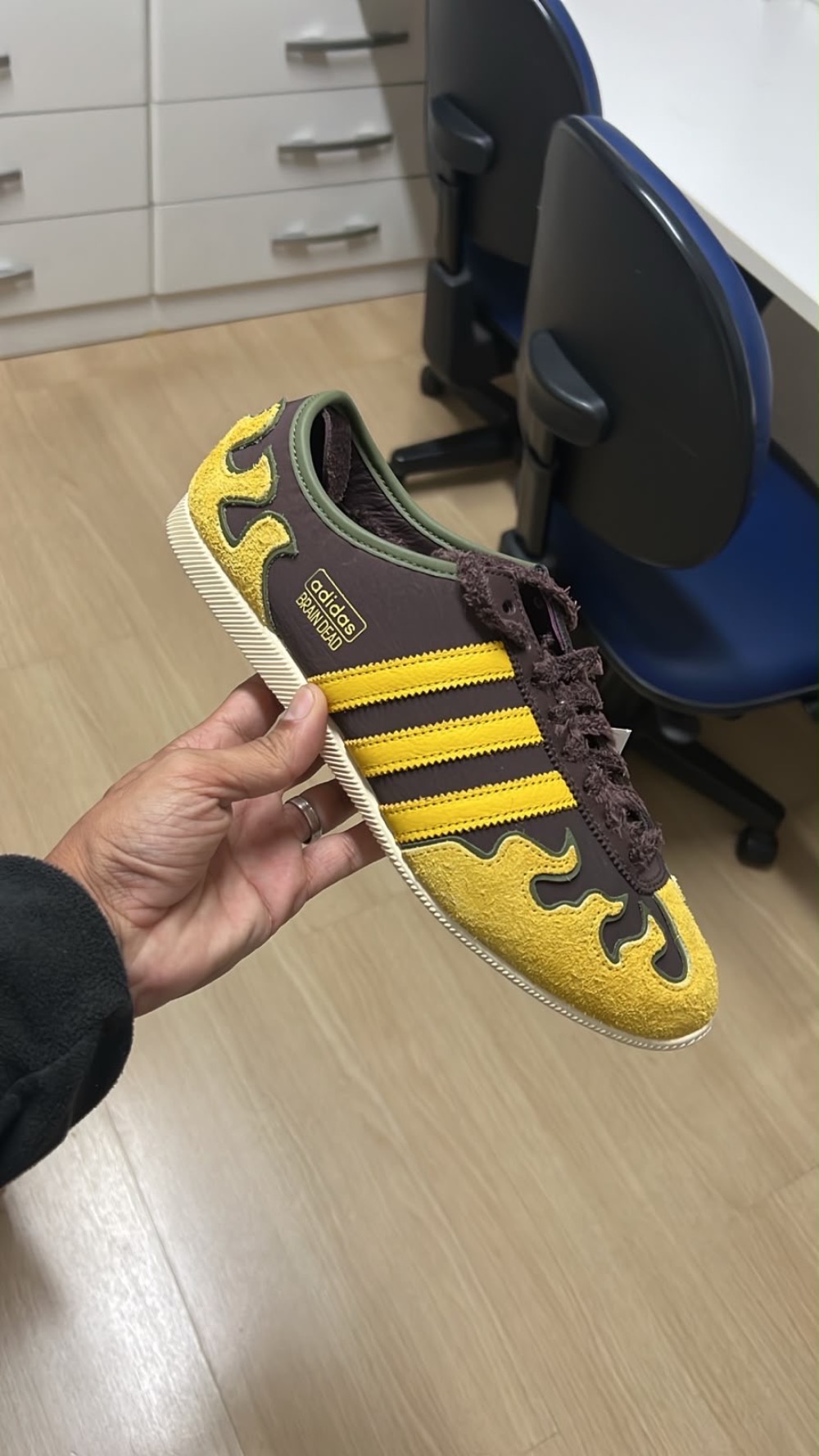 Brain Dead x adidas Japan Lo Shadow Brown Hazy Yellow Off White