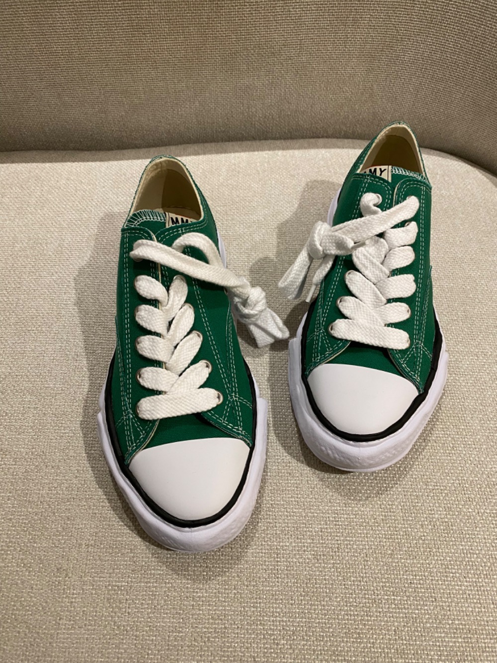 Maison Mihara Yasuhiro Peterson OG Sole Canvas Low Verde