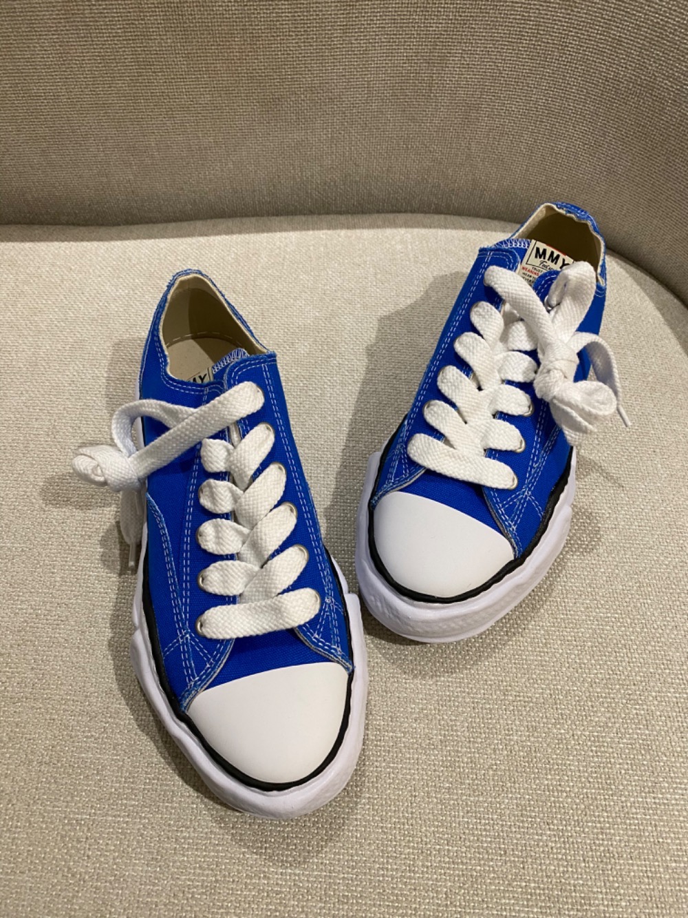 Maison Mihara Yasuhiro Peterson OG Sole Canvas Low CL Blue — 42, Novo