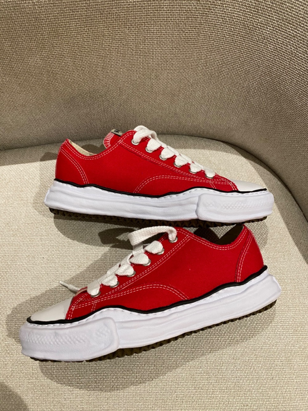 Maison Mihara Yasuhiro Peterson 23 OG Sole Canvas Low Red
