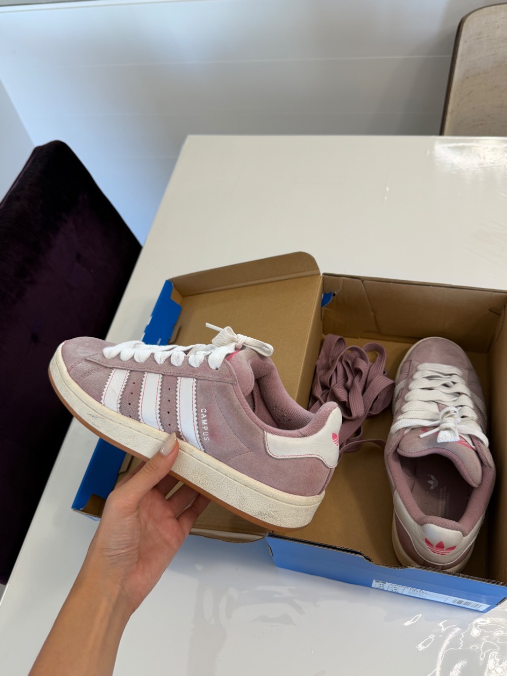 adidas Campus 00s Core White Clear Pink