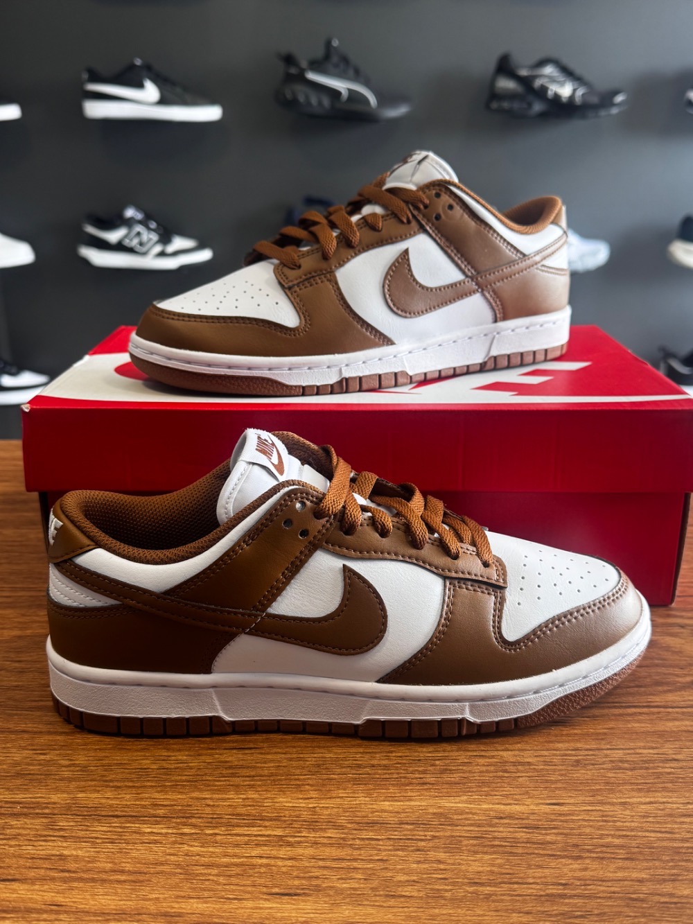 Nike Dunk Low Sail White Light British Tan — 40.5 / 41, Novo