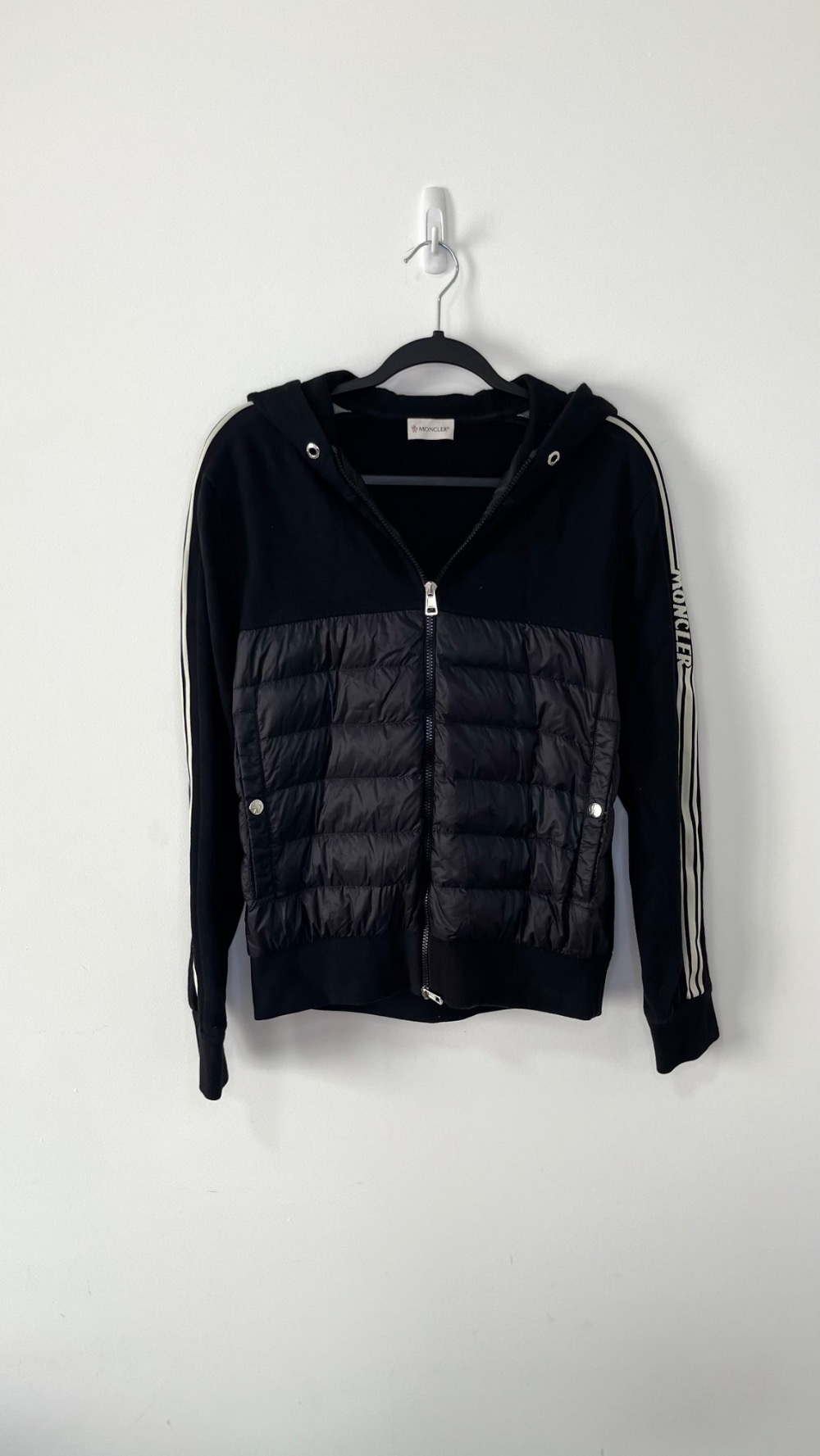 "Moncler Vintage"Cardigan Moncler Preto