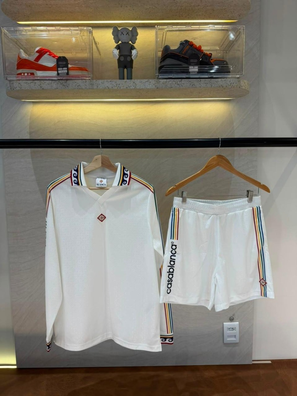 Conjunto Casablanca Football Jacquard Mono Off White