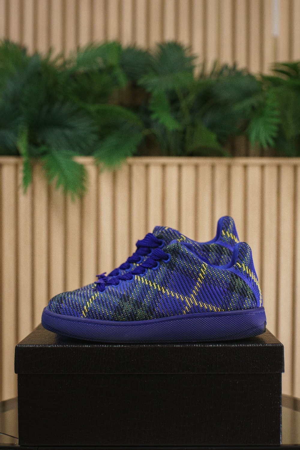 Tênis Burberry Knit Azul Multicolor
