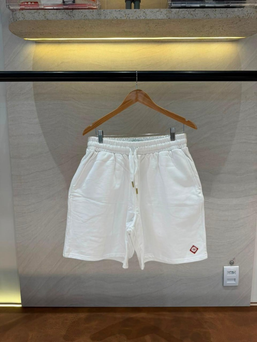 Bermuda Moletom CasaBlanca Branca
