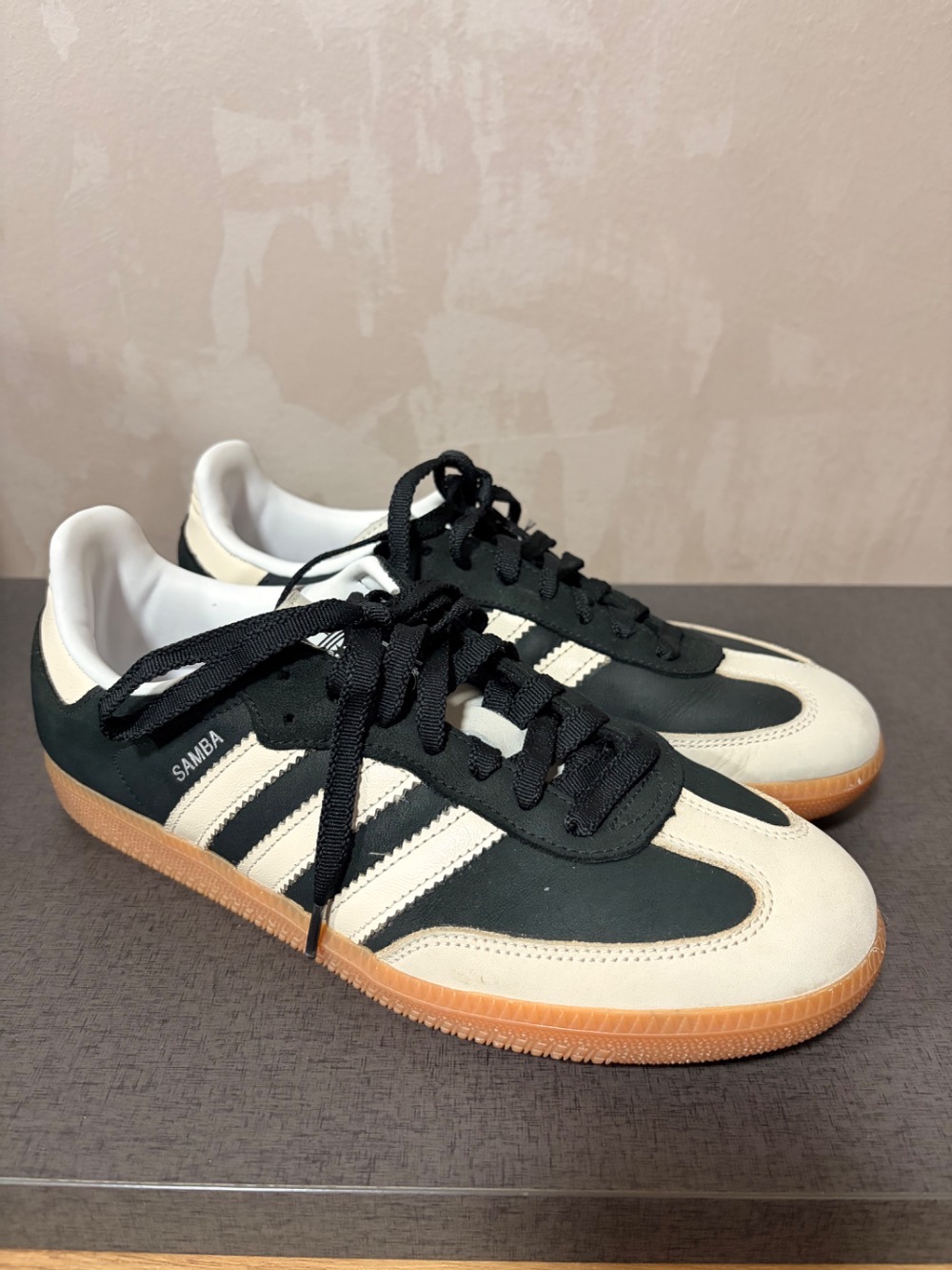 adidas Samba OG Core Black Wonder White Silver Metallic