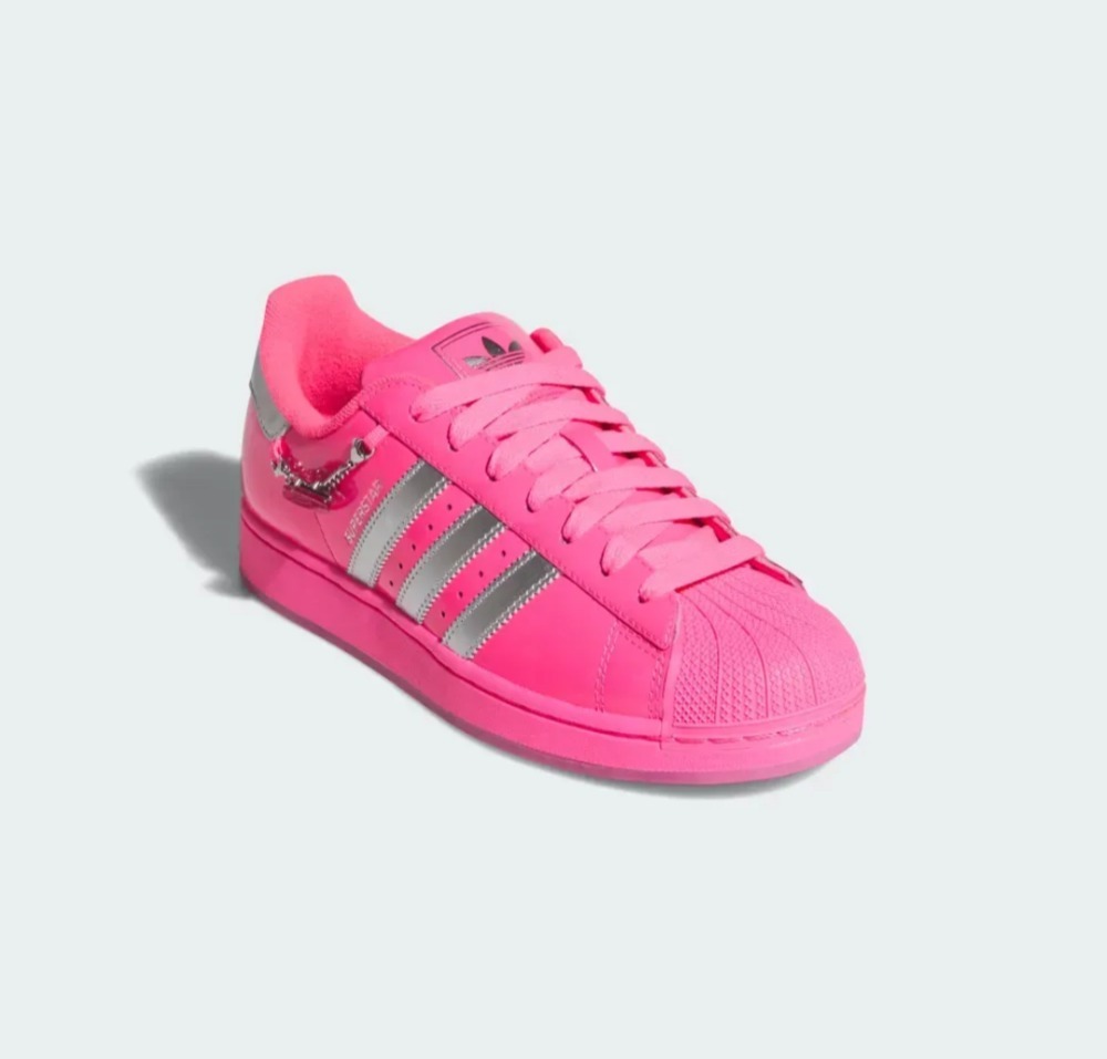Boca Rosa x adidas Superstar II Lucid Pink Silver Metallic Shock Pink — 34, Novo