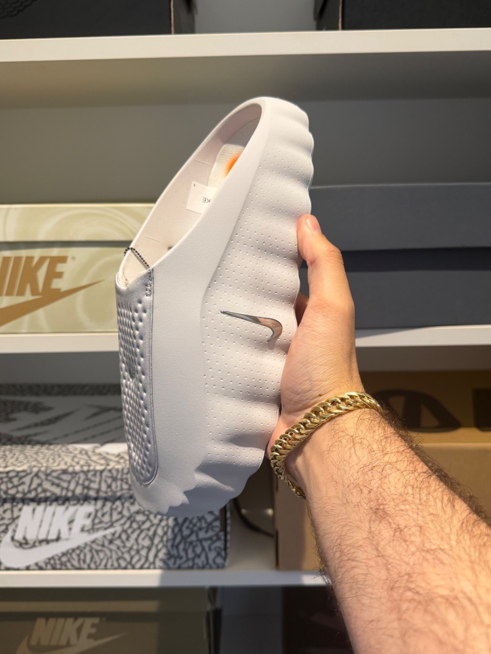 Nike Mind 001 Slide Light Smoke Grey — 42, Novo