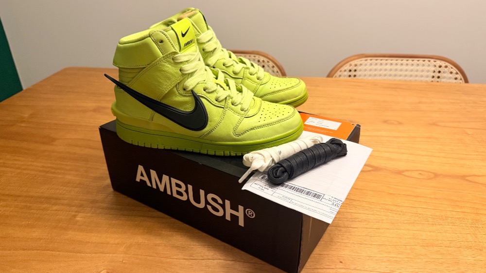 Ambush x Nike Dunk High Flash Lime