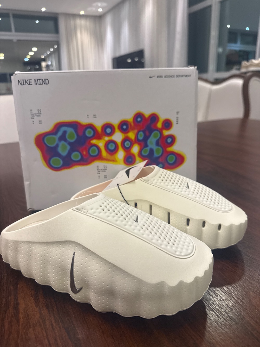 Nike Mind 001 Slide Sail Feminino — 37.5, Novo