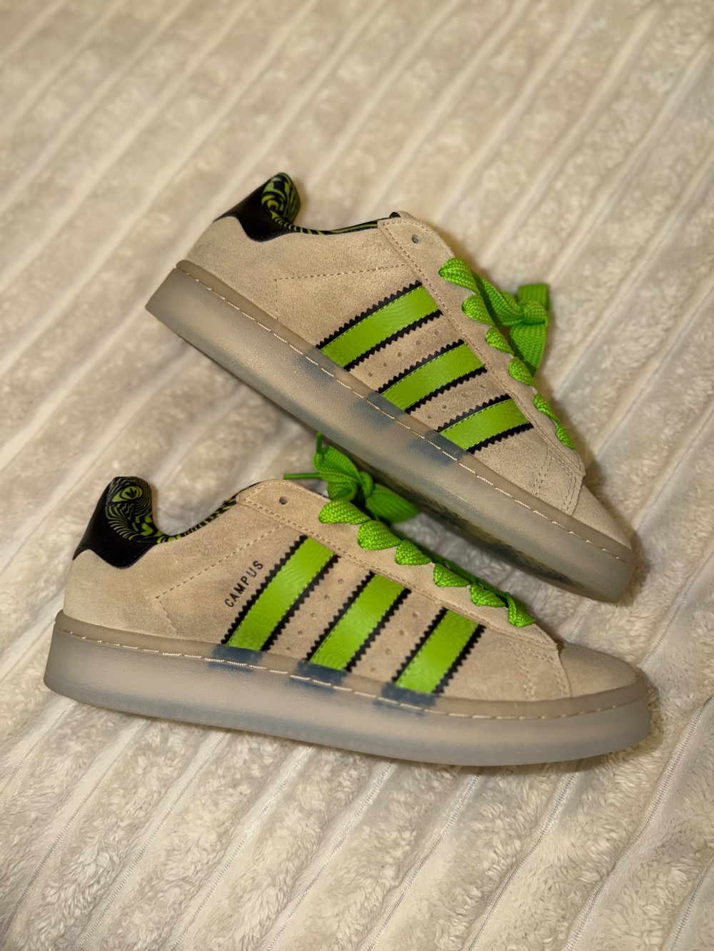adidas Campus 00s Magic Beige Semi Solar Green
