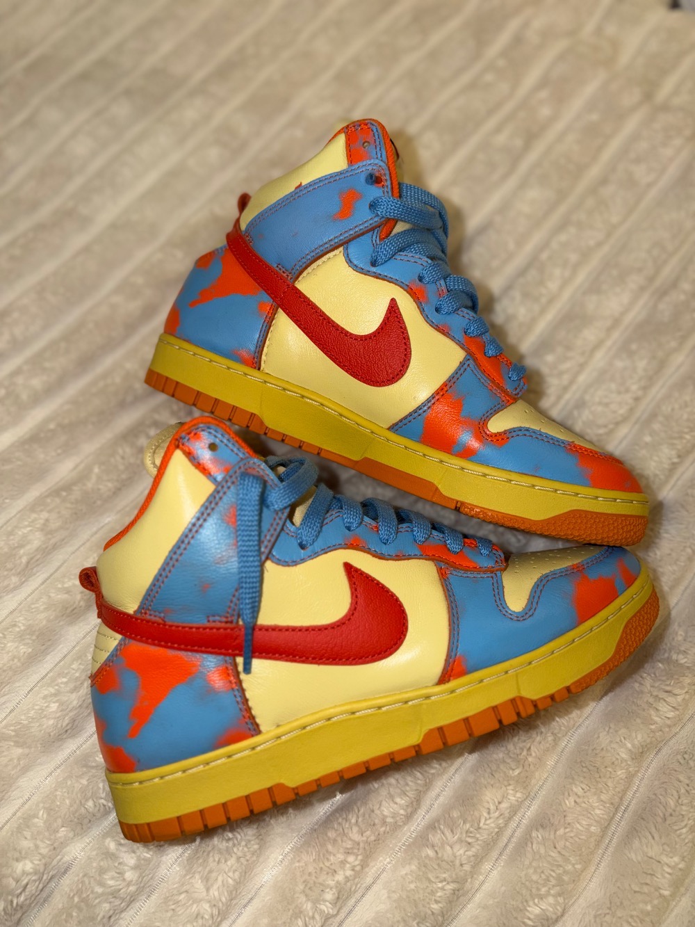 Nike Dunk High 1985 Orange Acid Wash