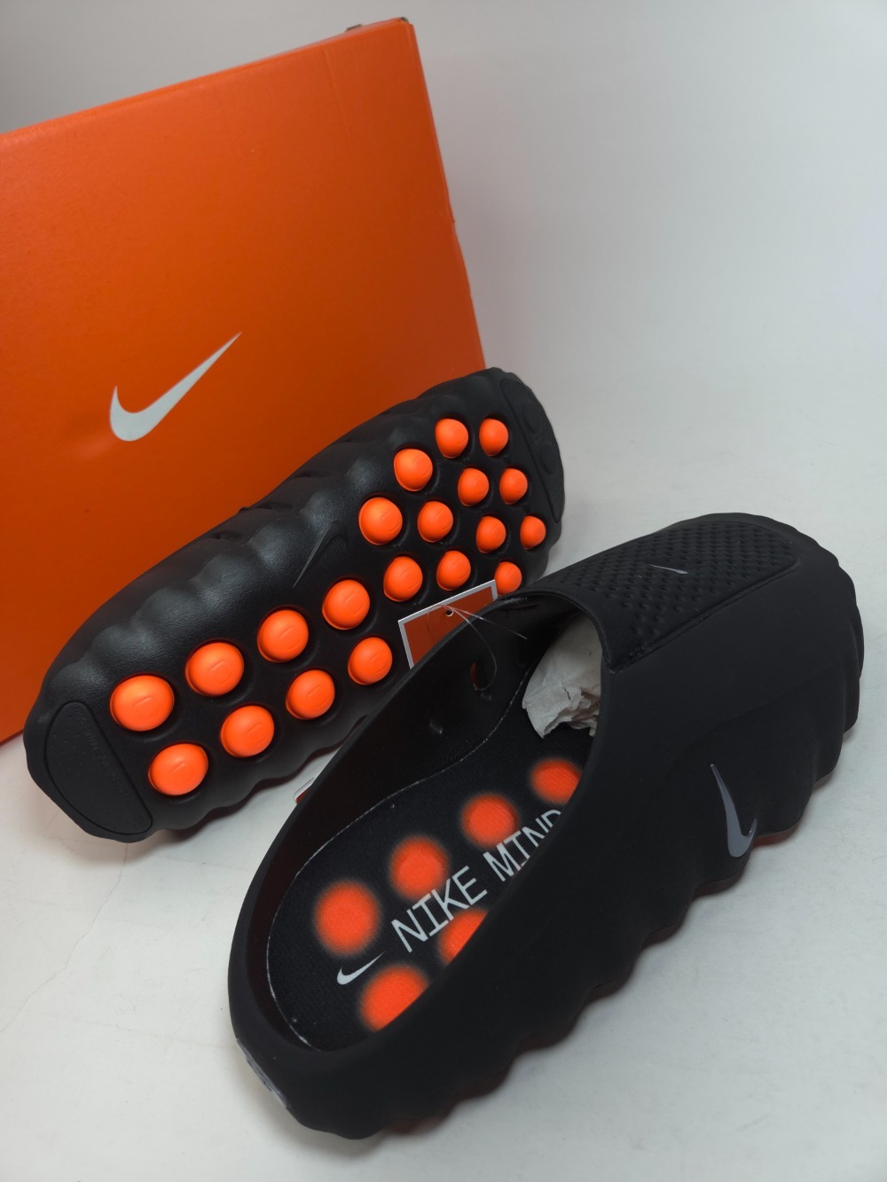 Nike Mind 001 Slide Black Chrome — 43, Novo