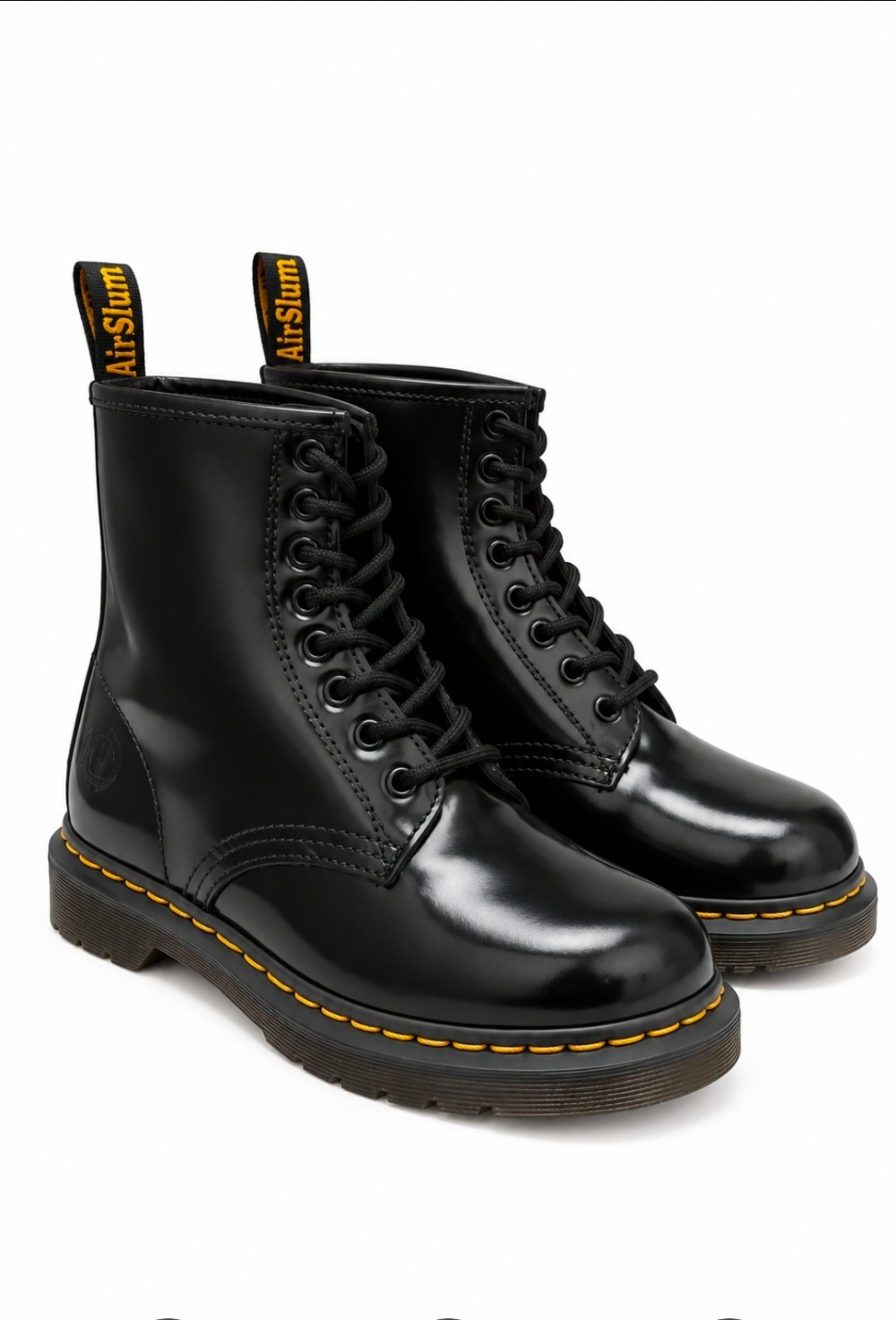 Bota Slum Brand London Verniz Black