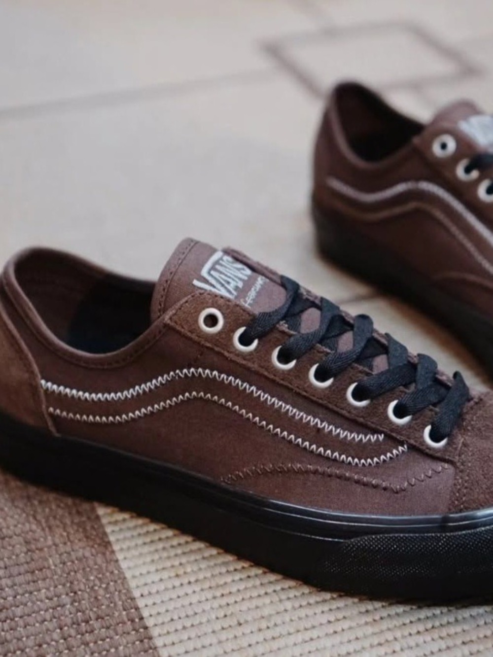 Mikey February x Vans Old Skool Sf Dark Brown Black