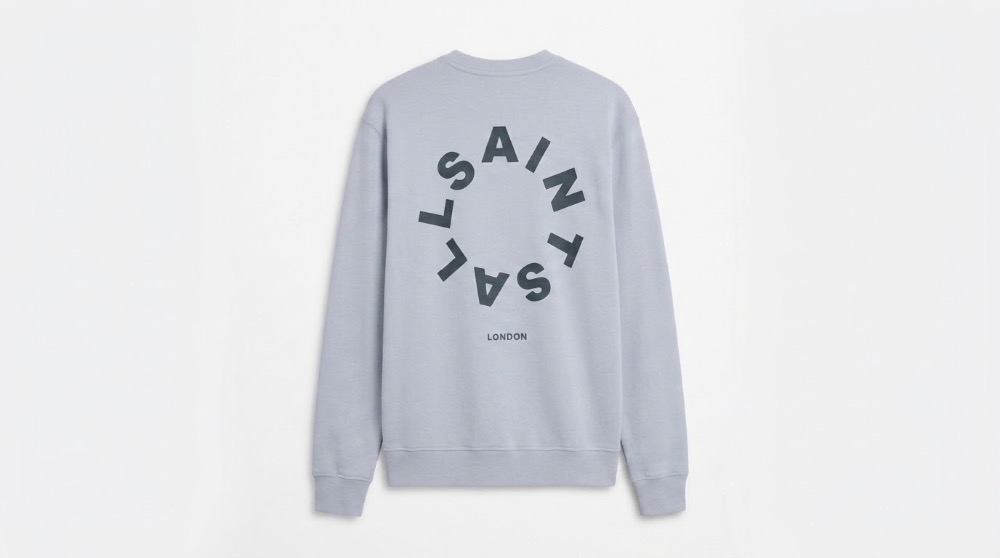 AllSaints London Tierra Circle Logo Sweatshirt