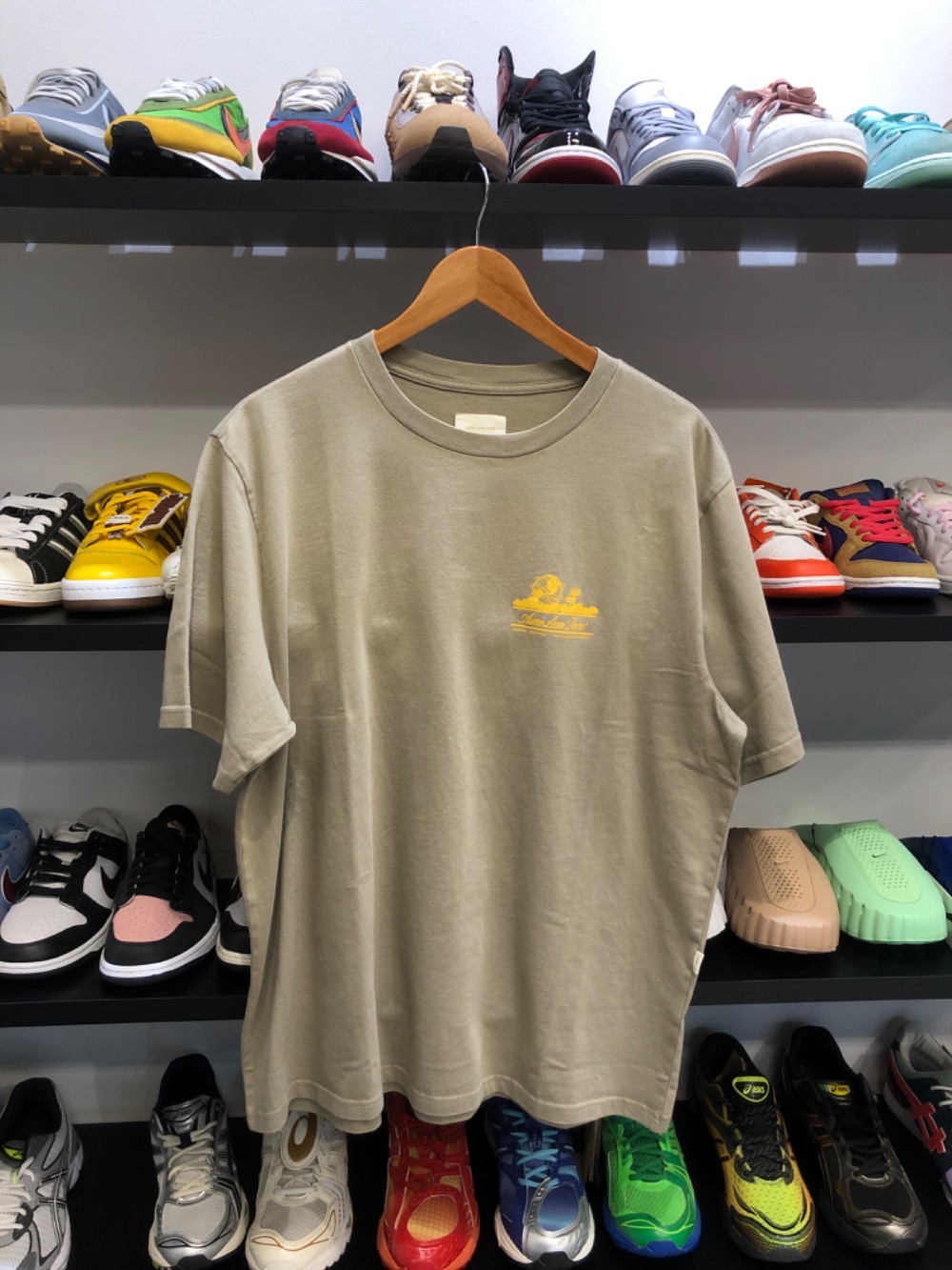 Camiseta Aimé Leon Dore Sun Faded Unisphere Laurel Oak