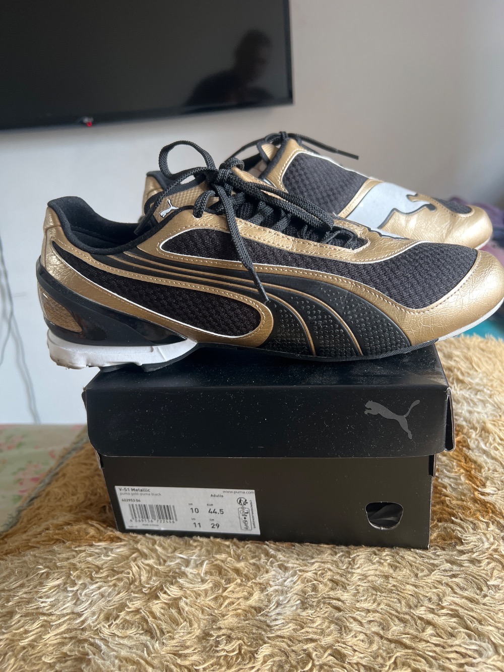 Puma V-S1 Metallic Gold Black