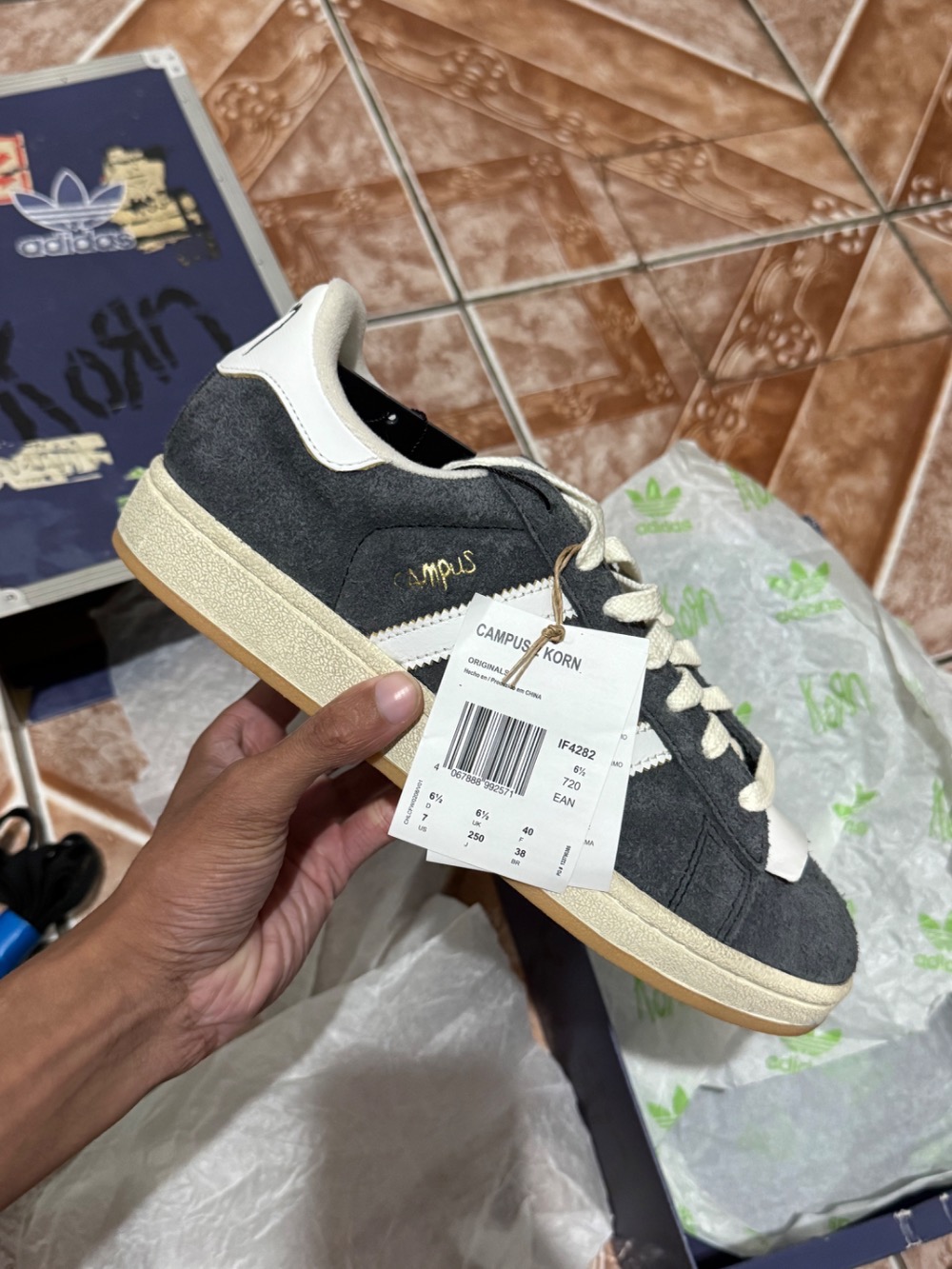 Korn x adidas Campus 2.0 Carbon