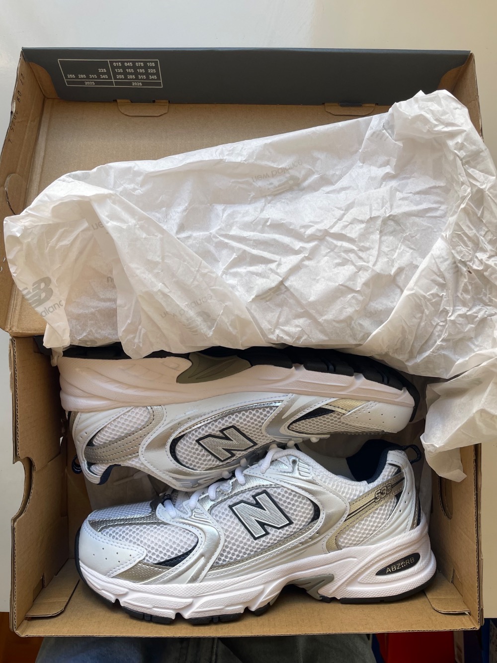New Balance 530 White Natural Indigo — 40, Novo
