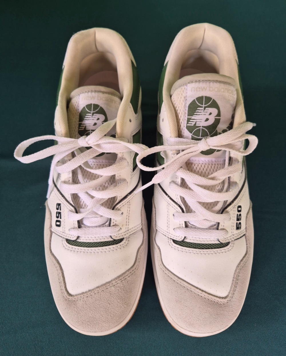 New Balance 550 White Green Grey