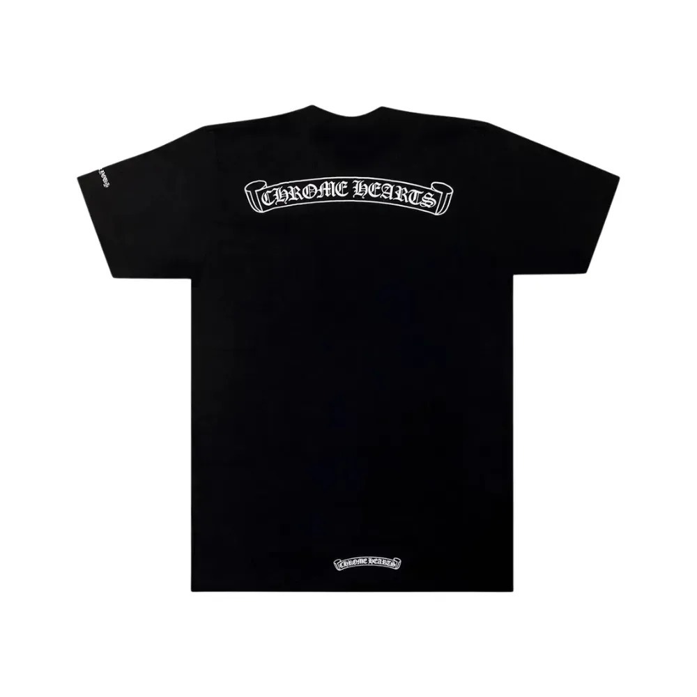 Camiseta Chrome Hearts Scroll Logo Black