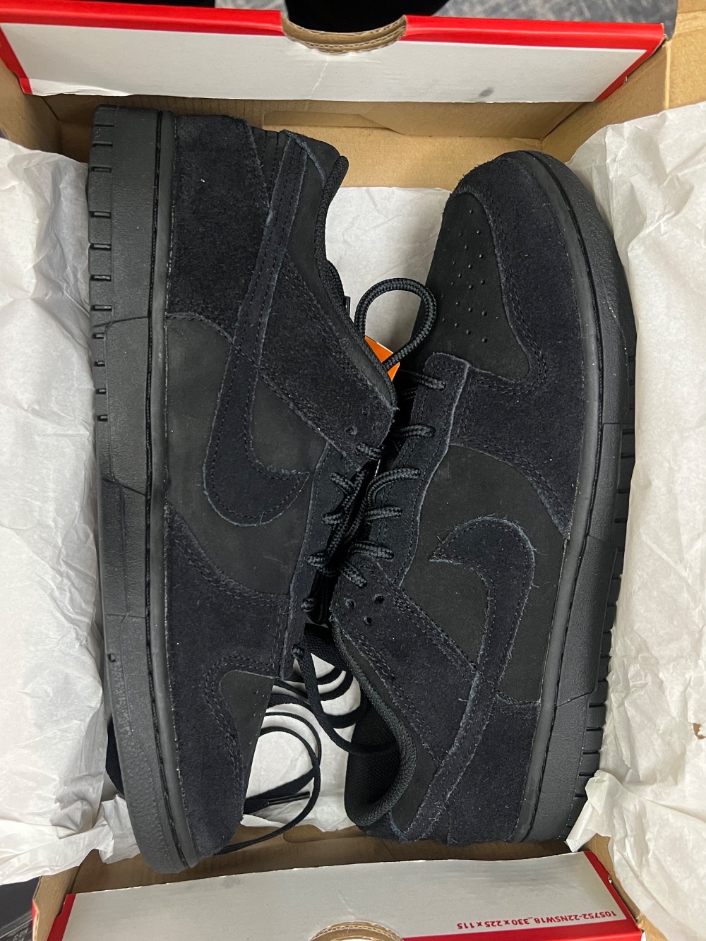 Nike Dunk Low Triple Black — 39, Novo