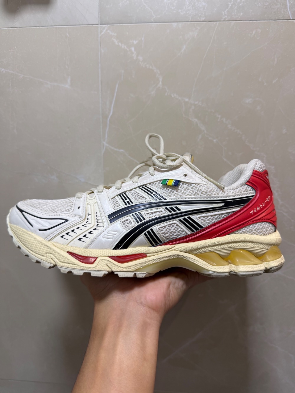 Senna x Asics Gel-Kayano 14 White Red
