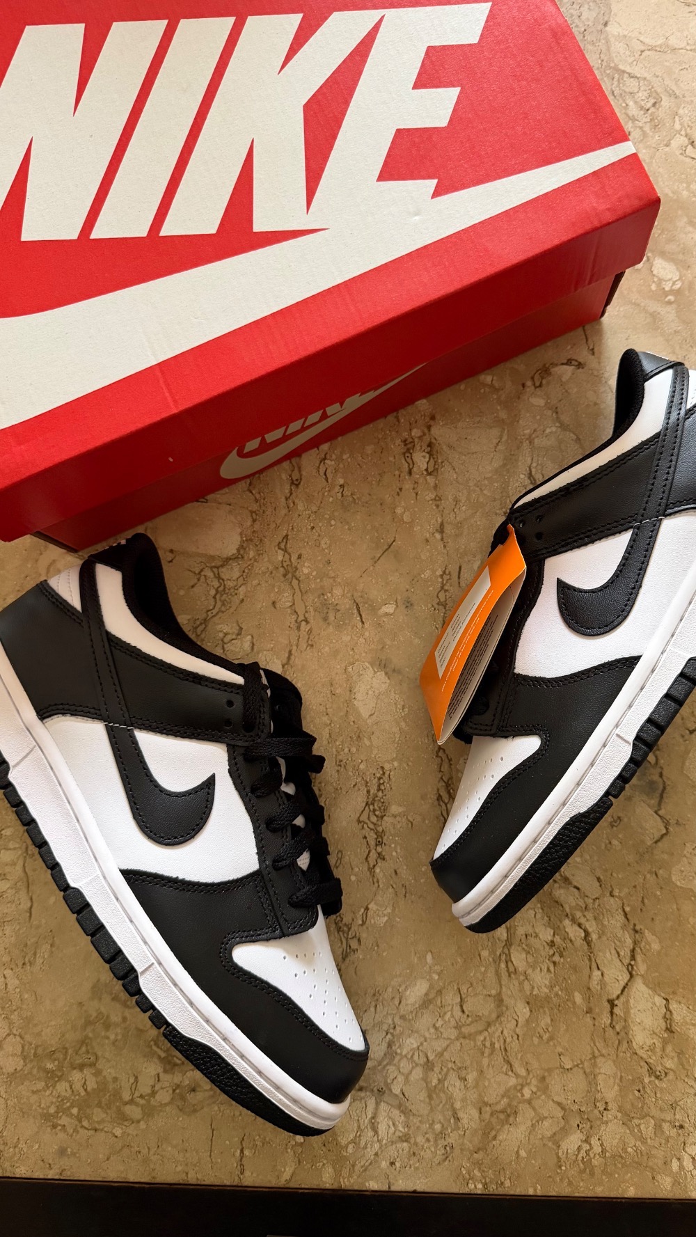 Nike Dunk Low GS Black White Panda — 38, Novo